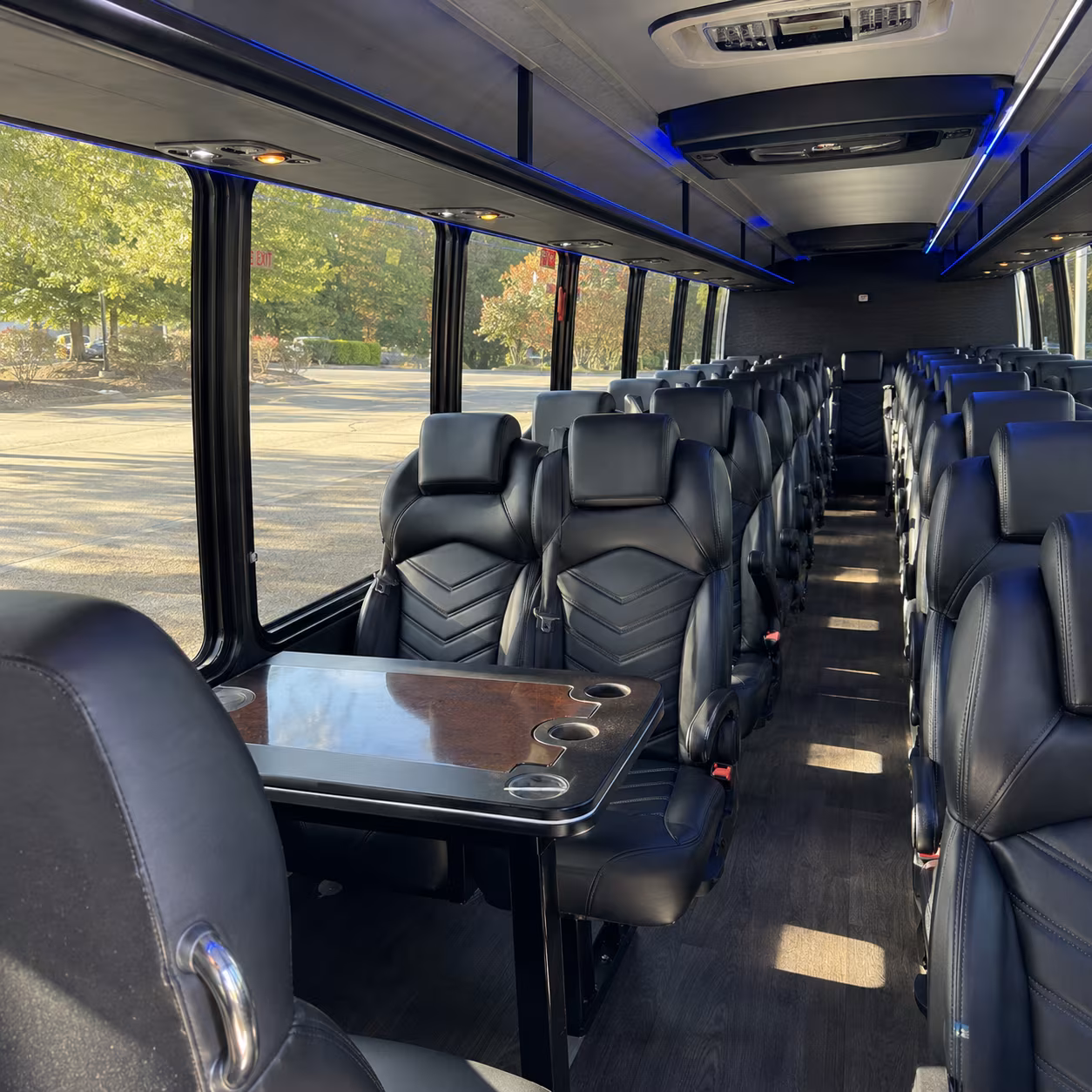 alexandria airport transportation onboard seating