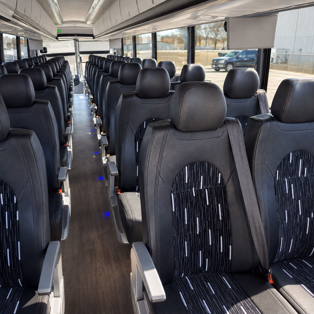 alexandria school event transportation onboard seating